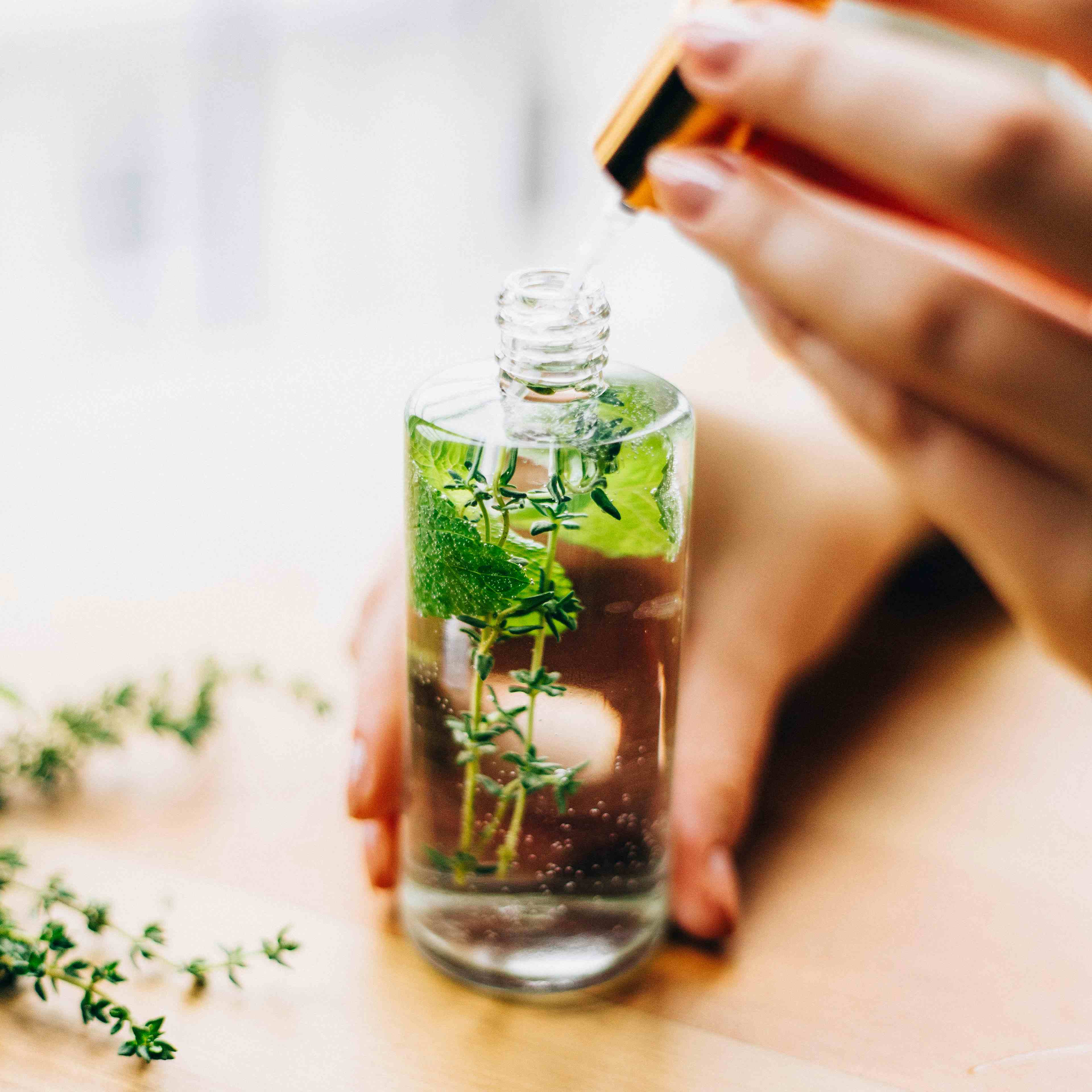 Room spray with herbs