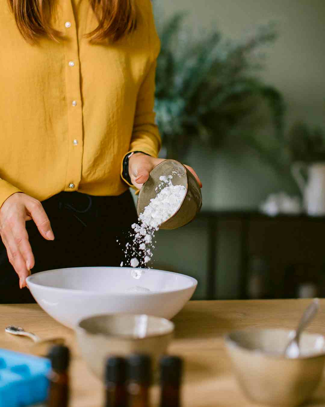 Shower melts with essential oils