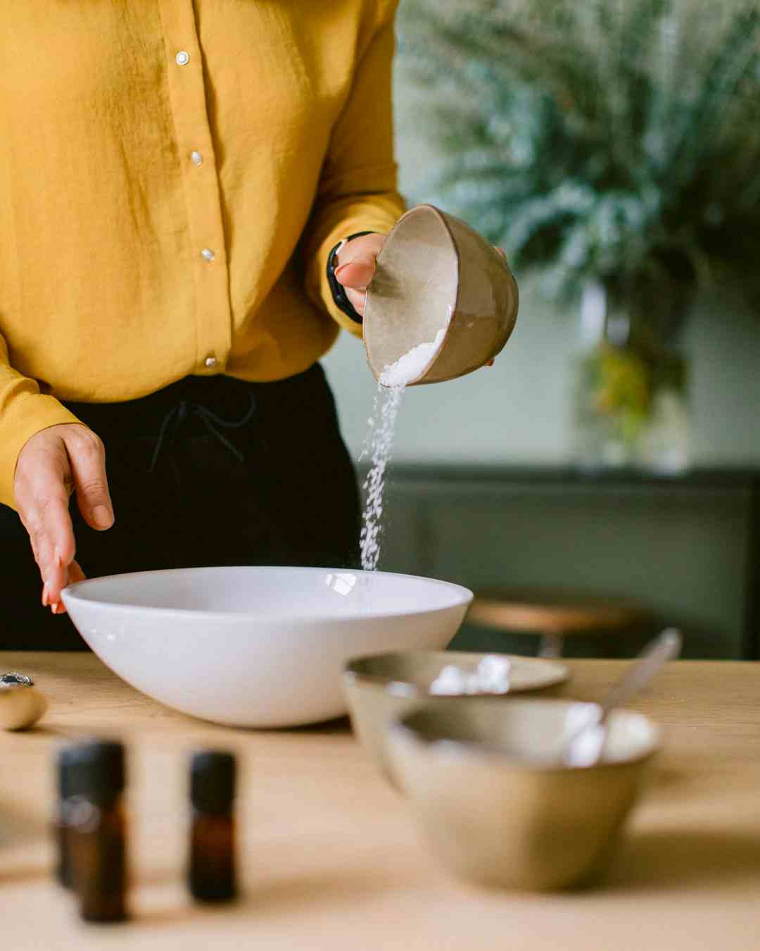 Shower melts with essential oils