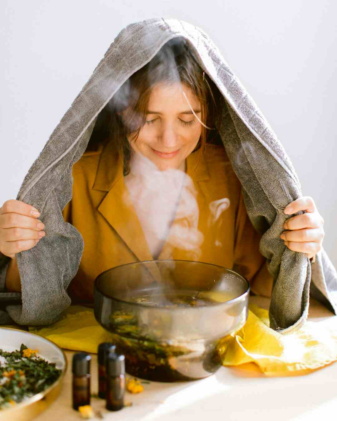 DIY Steam bath over bowl