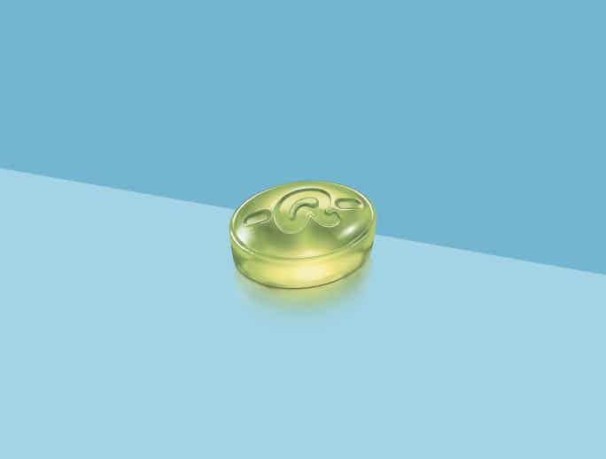 Gletscherminze Geschmack Bonbon Drop