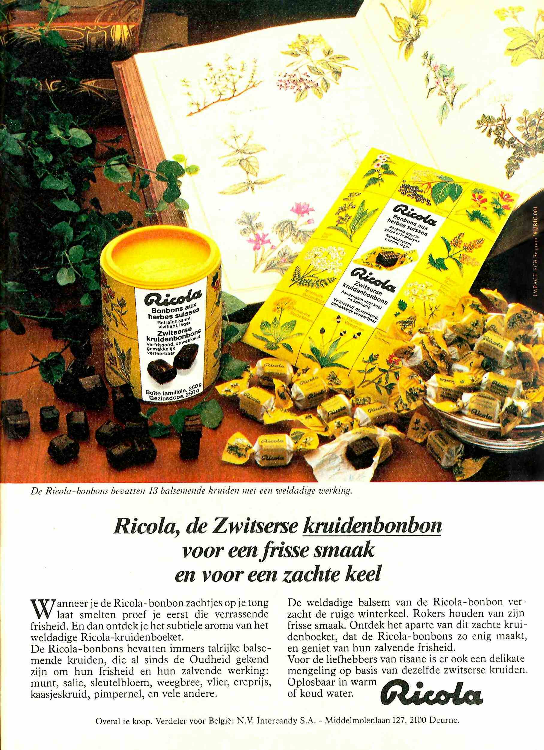 Ricola Swiss Herb Candy Article
