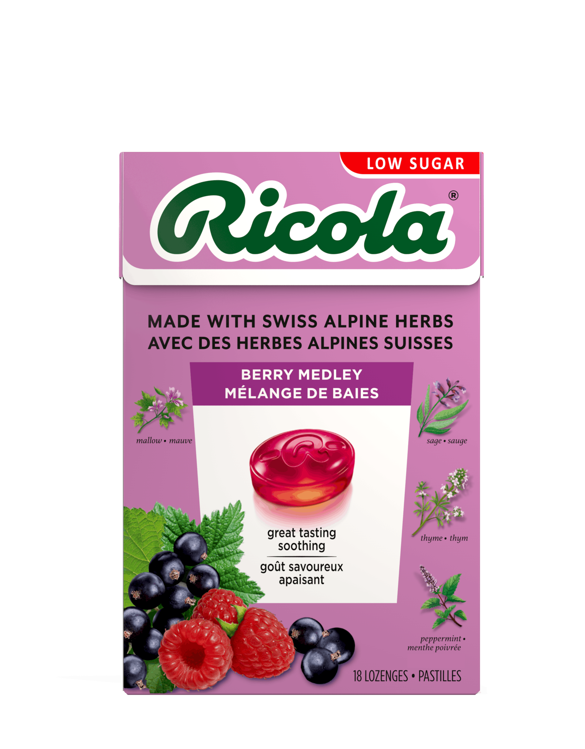 Box of Berry Medley flavor drops