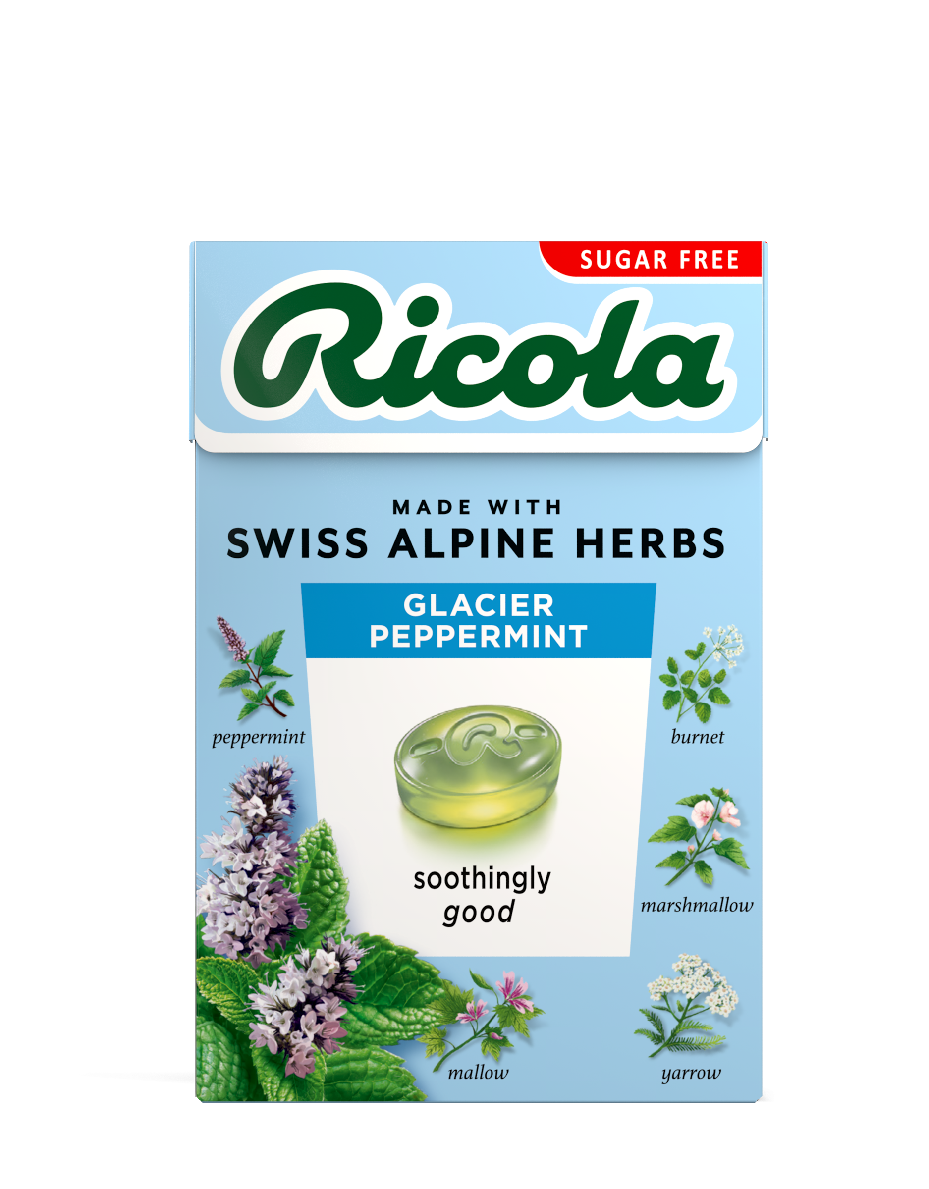 トップス ricola RICOLA CANDY SUGAR FREE MELISSA LIMONCELLA X2 100 GR (12 in a box