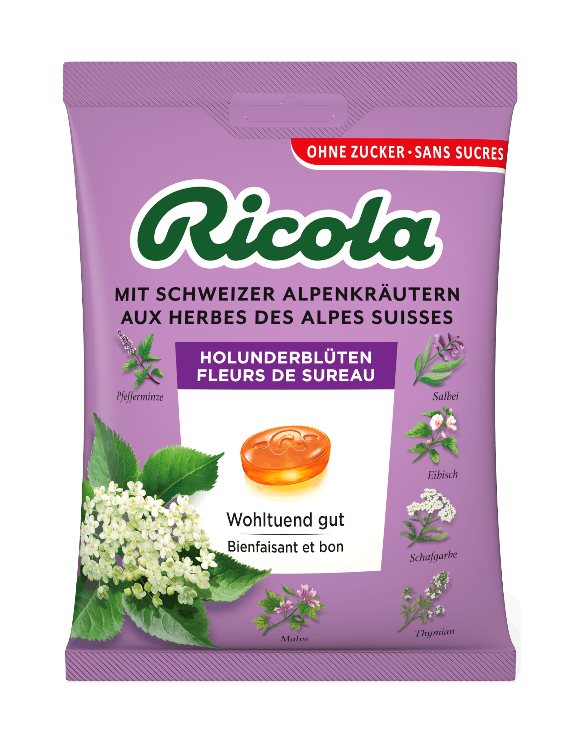 Bustina di gocce al gusto di fiori di sambuco