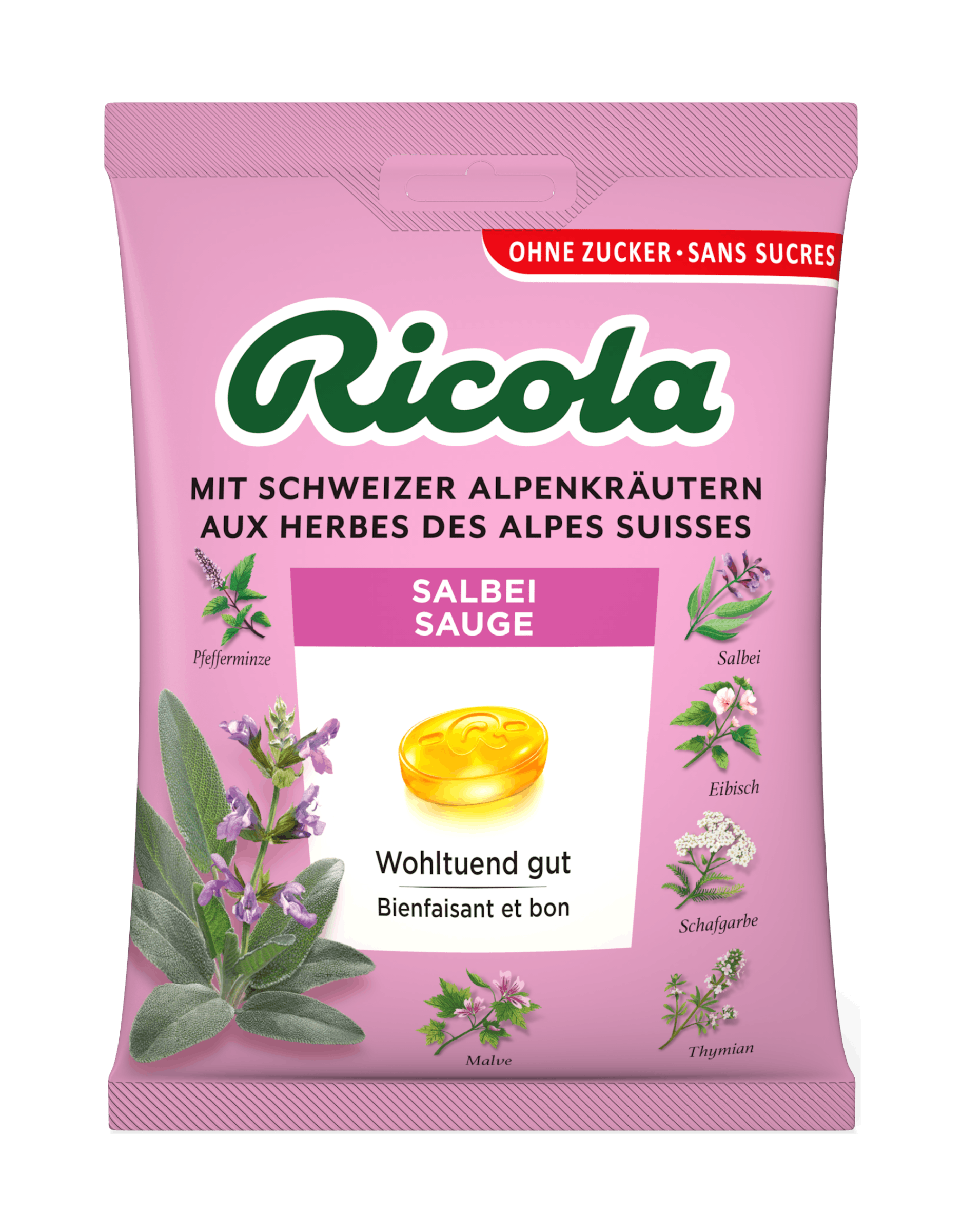 Bustina di gocce al gusto salvia