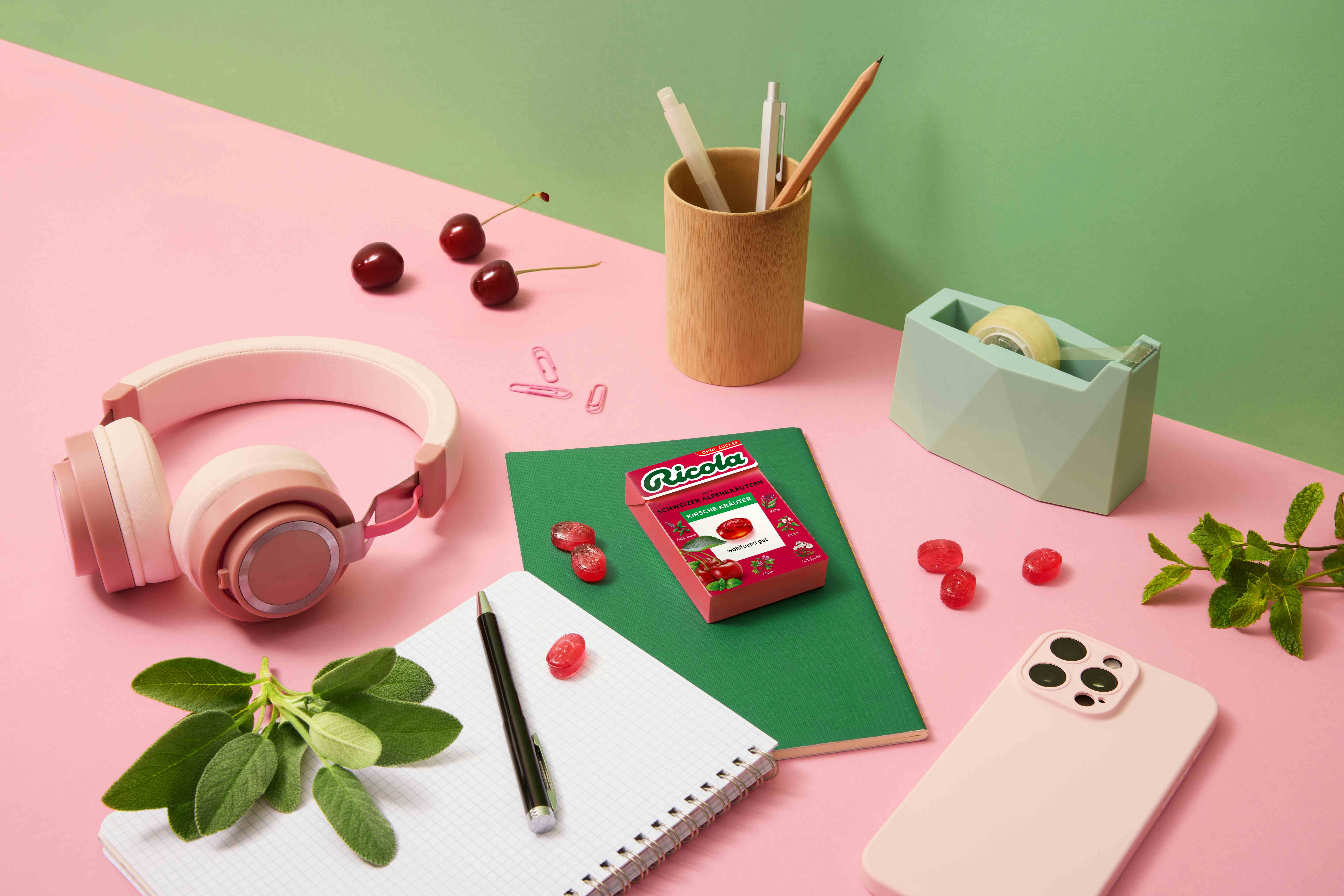 Box of Cherry Herbs flavor drops