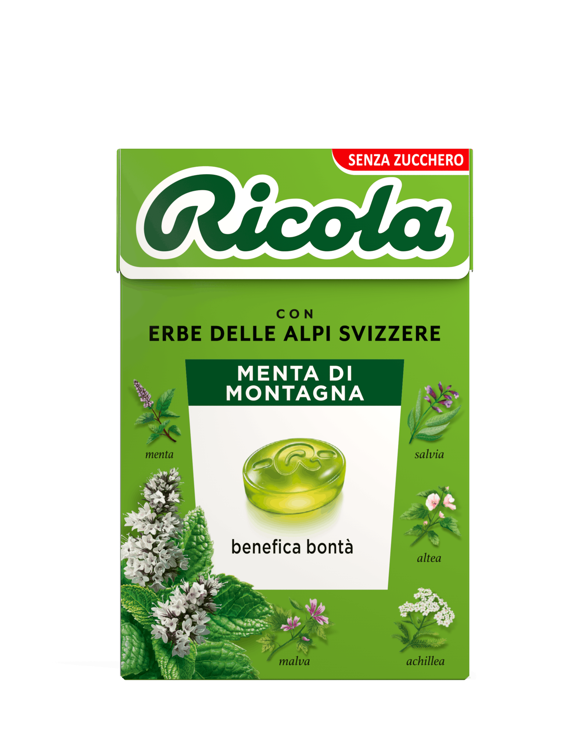 Scatola di gocce al gusto Menta di Montagna