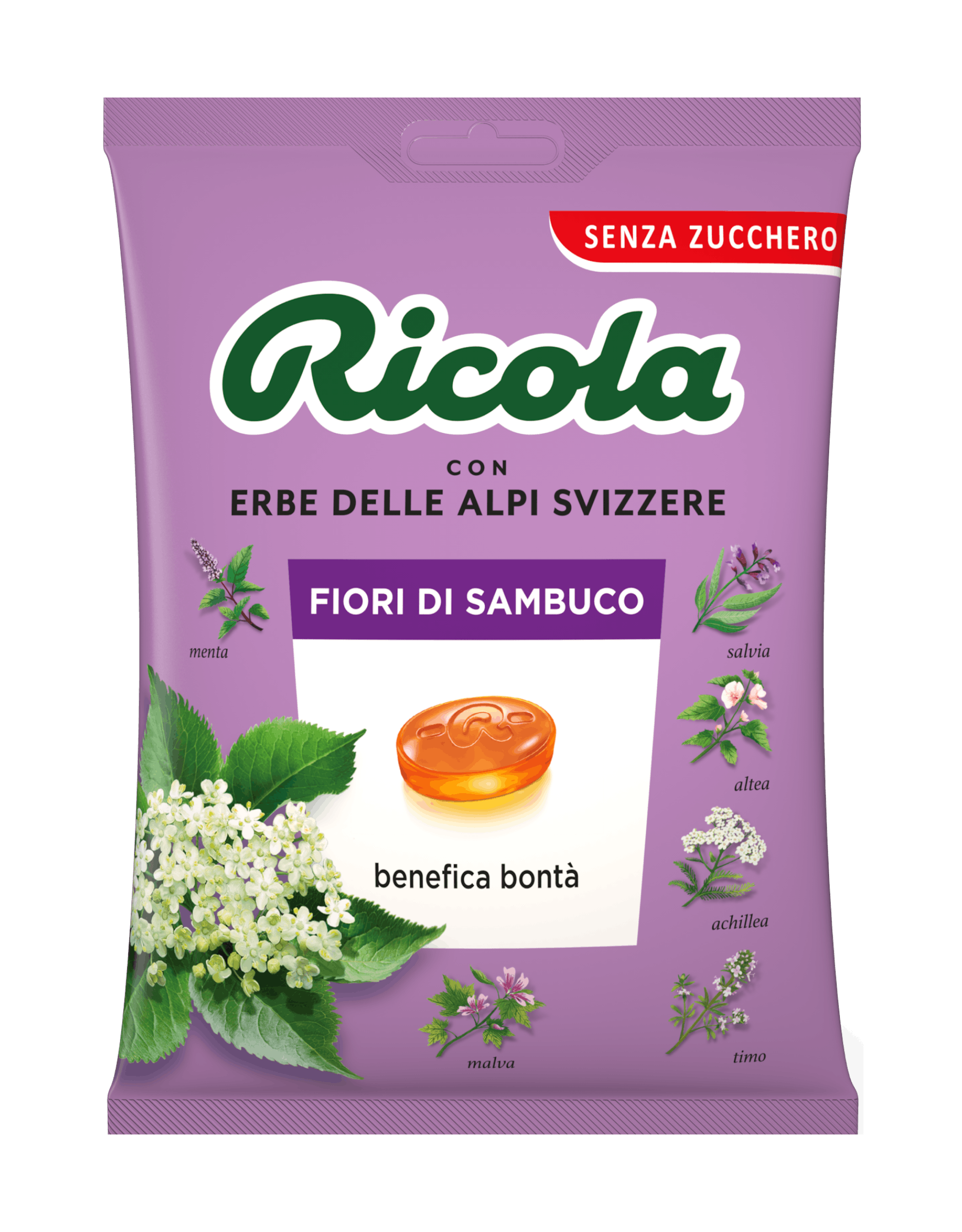 Bustina di gocce al gusto di fiori di sambuco