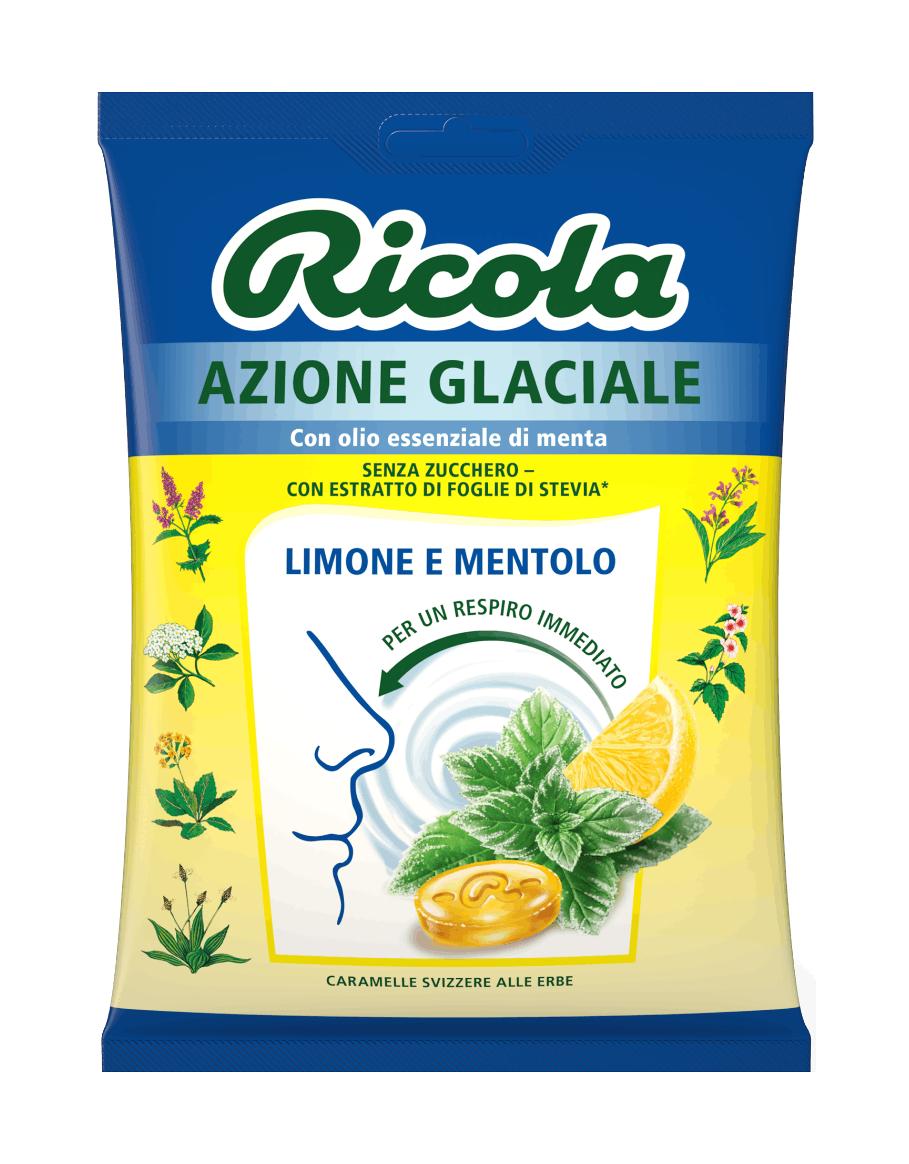 Bustina di gocce al gusto di glassa al limone