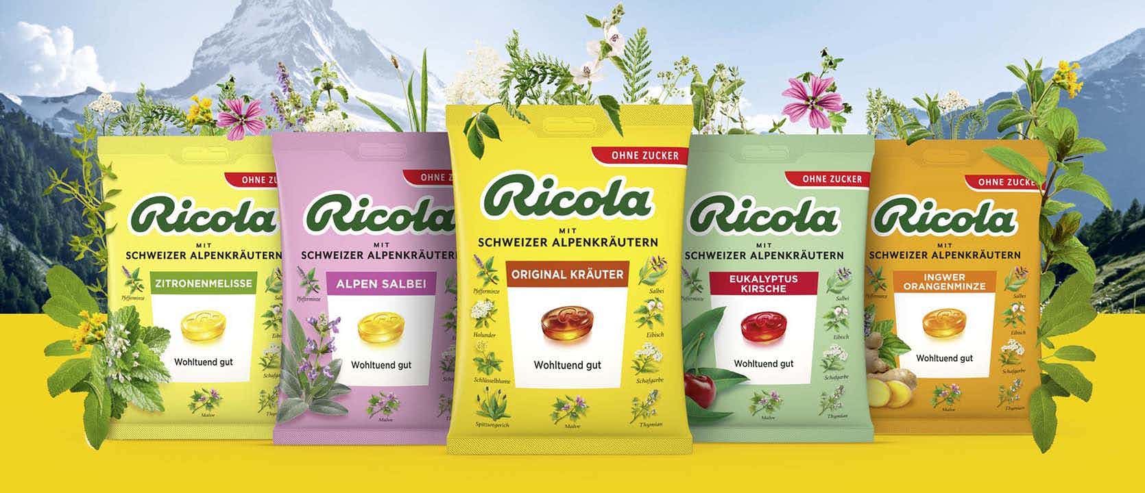 Produkte von Ricola