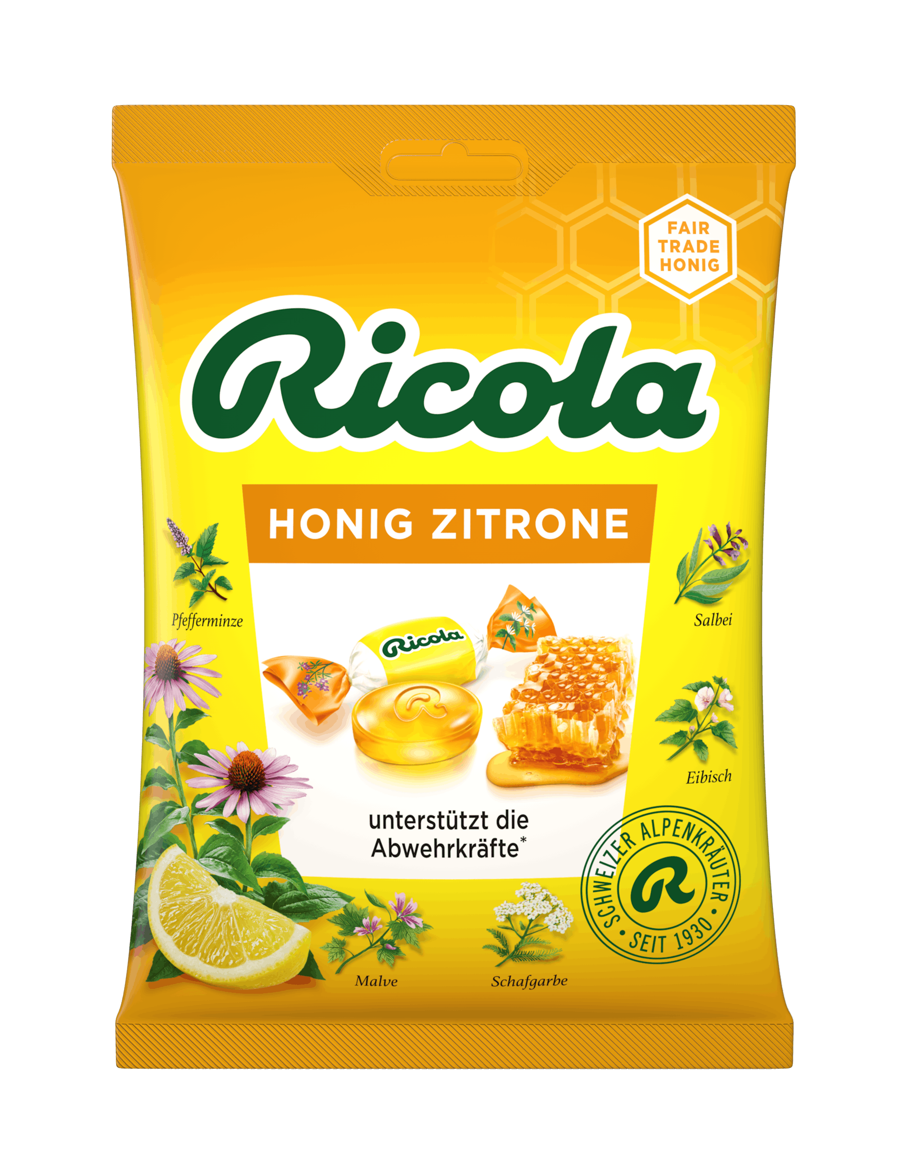 Schachtel mit Honig-Zitronen-Echinacea