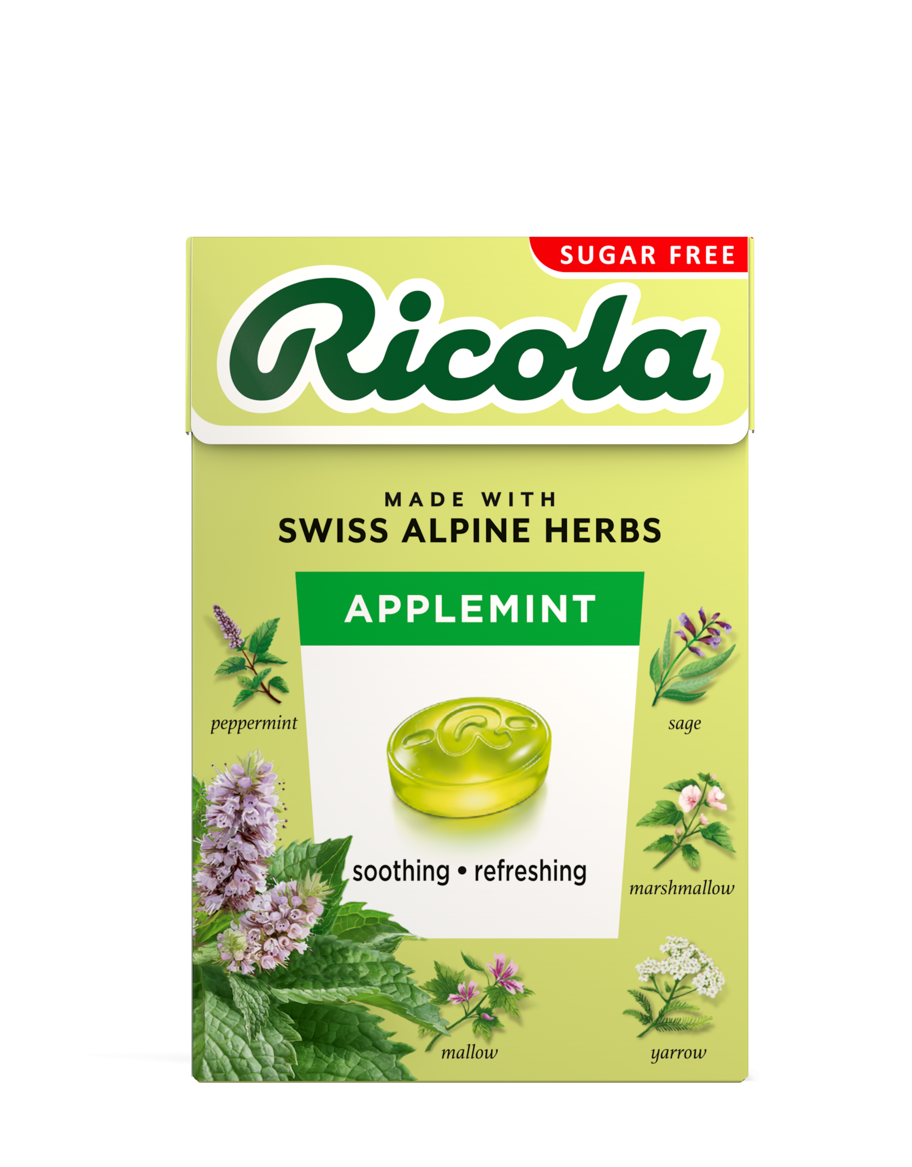 Our Sugar Free Apple Mint Herbal Drops in Japan | Ricola
