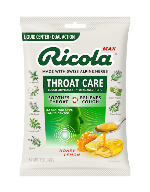 Find Our MAX Throat Care Honey Lemon Cough Drops | Ricola