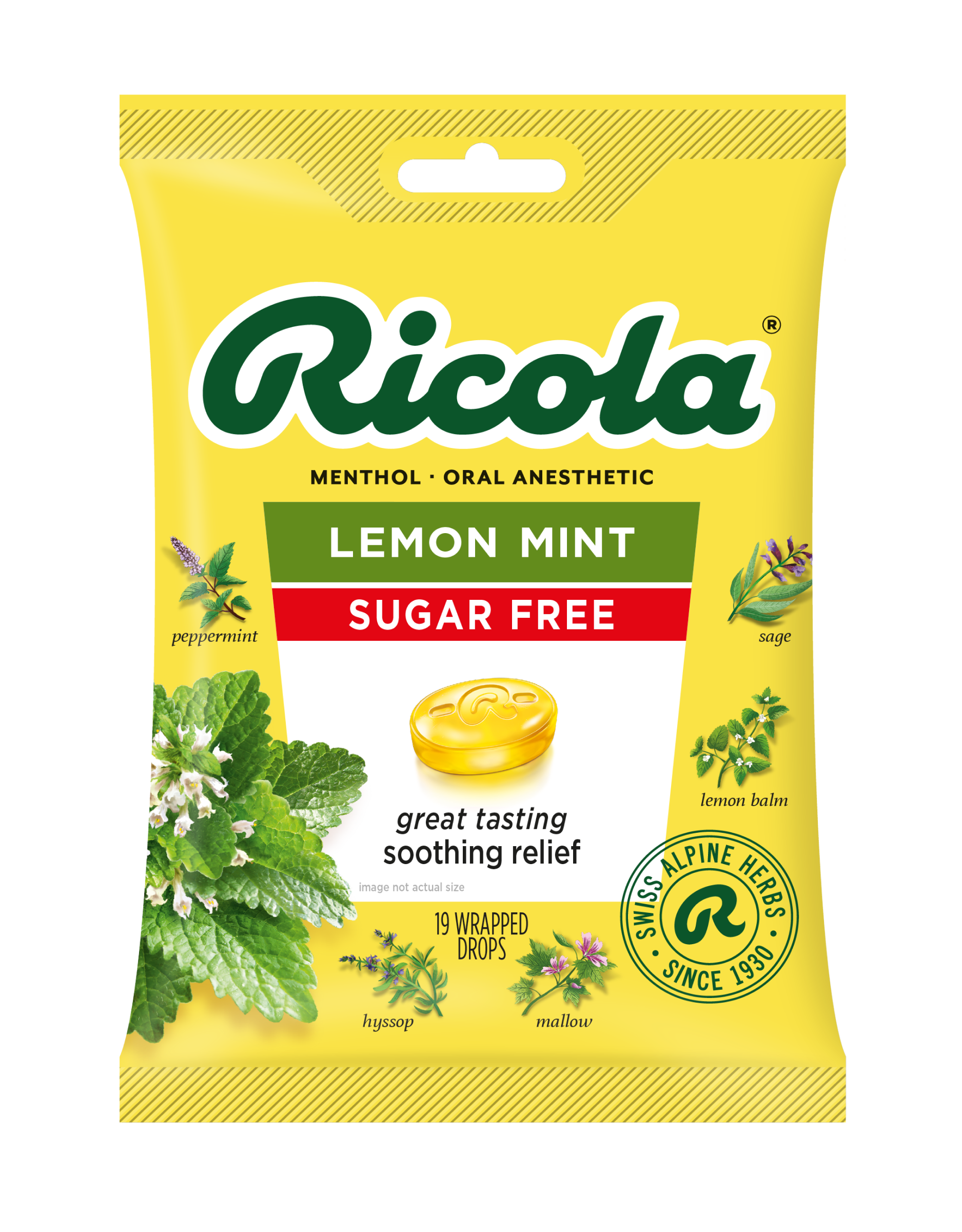 Try Our Sugar Free Lemon Mint Herbal Cough Drops | Ricola