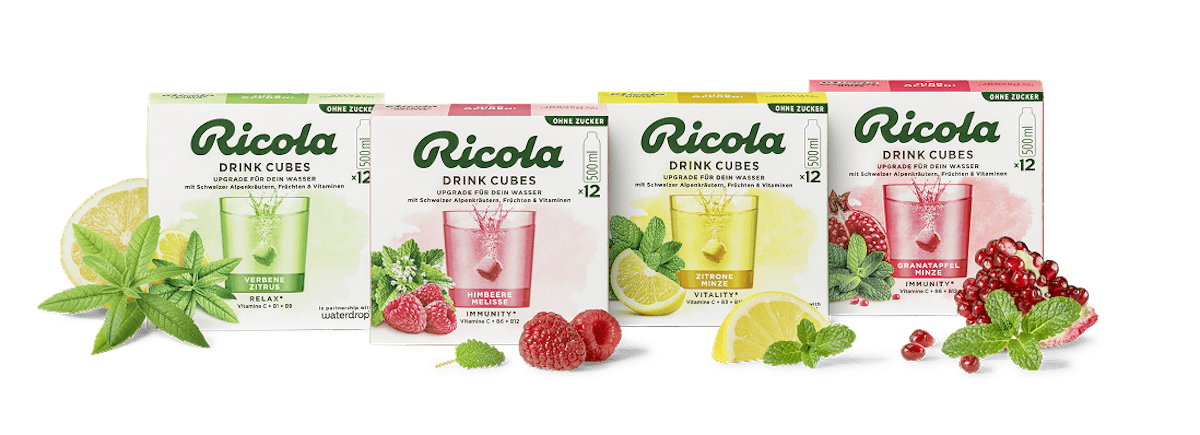 Entdecke alle Ricola Drink Cubes auf einen Blick | Ricola