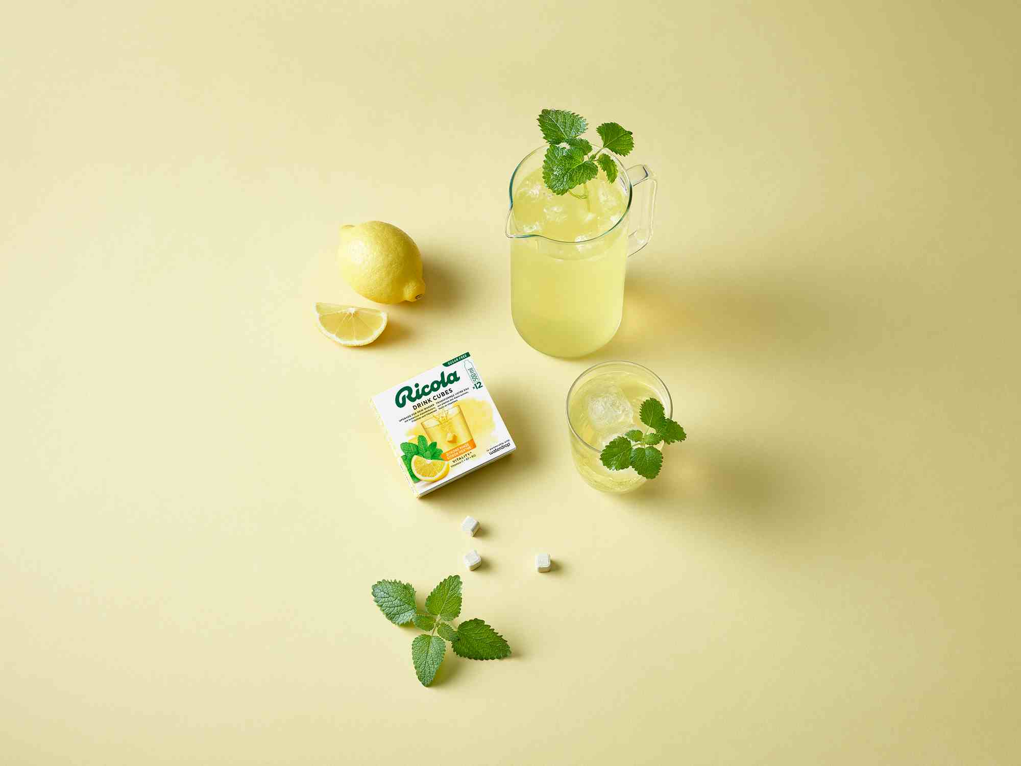 Find Our Lemon Mint Drink Cubes | Ricola