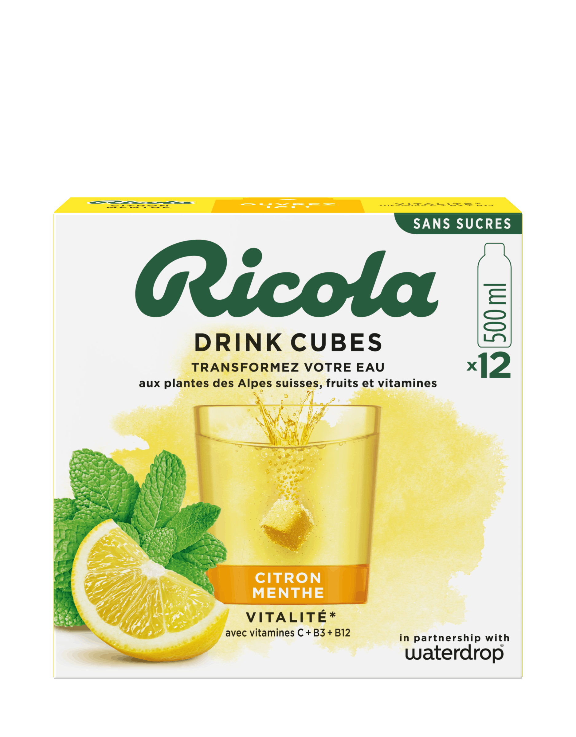 Drink Cubes citron menthe