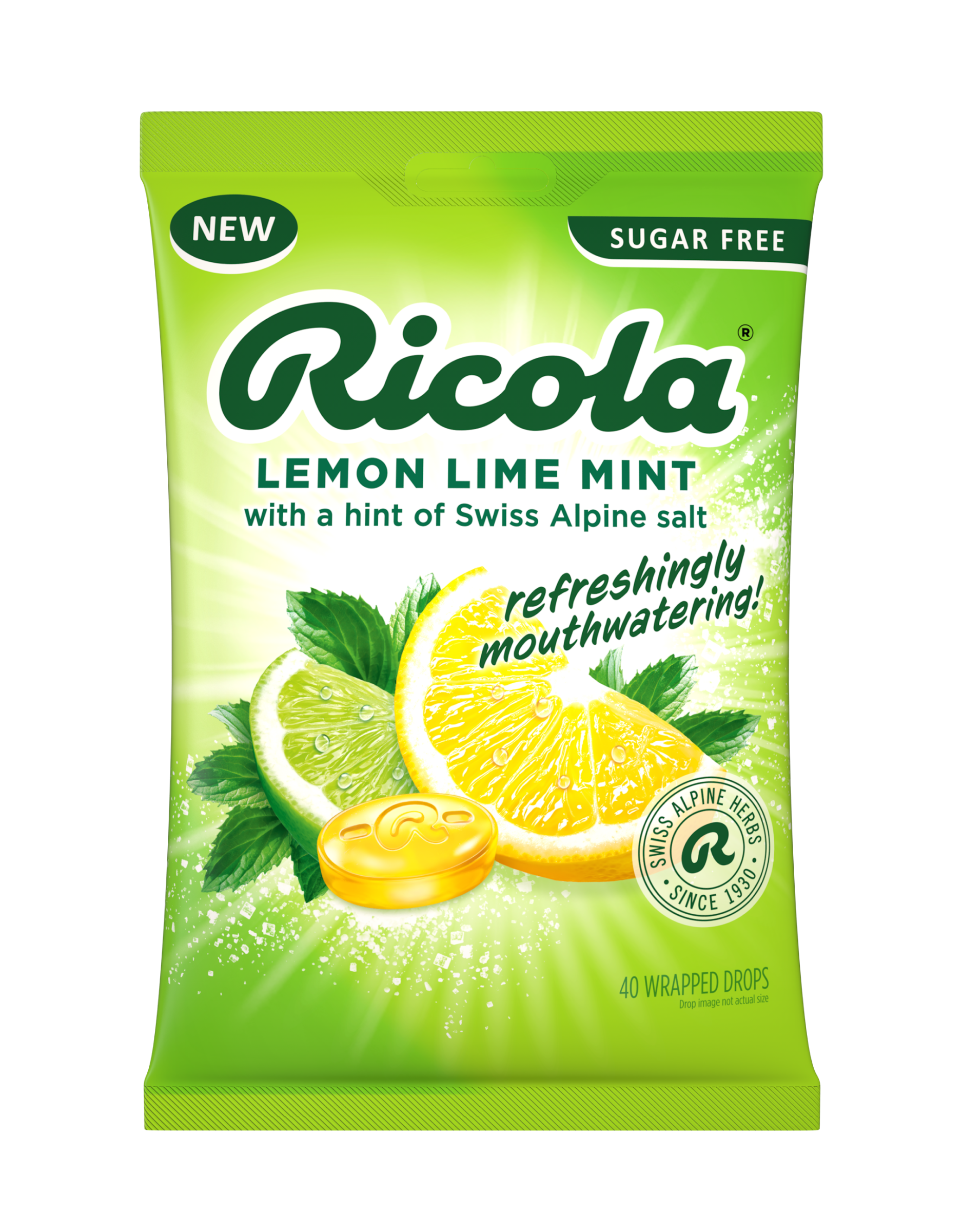 Try Our Sugar Free Lemon Mint Herbal Cough Drops | Ricola