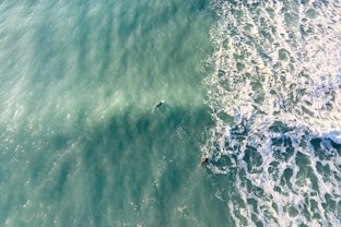 Birds eye view surf