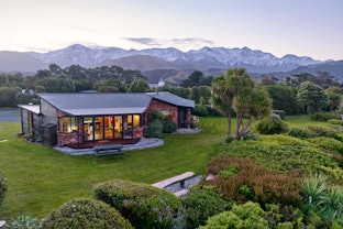 Dusk front house