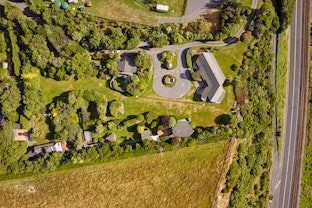 Birds eye view of property