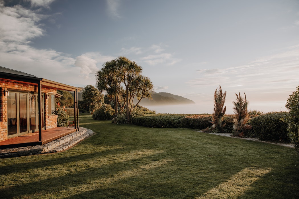 Front garden wedding set up