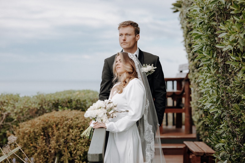 Surf Deck Bride & Groom
