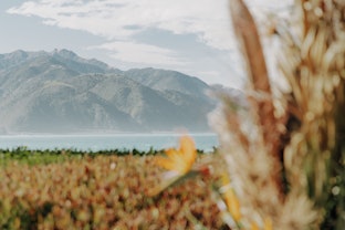 Mountain and ocean views
