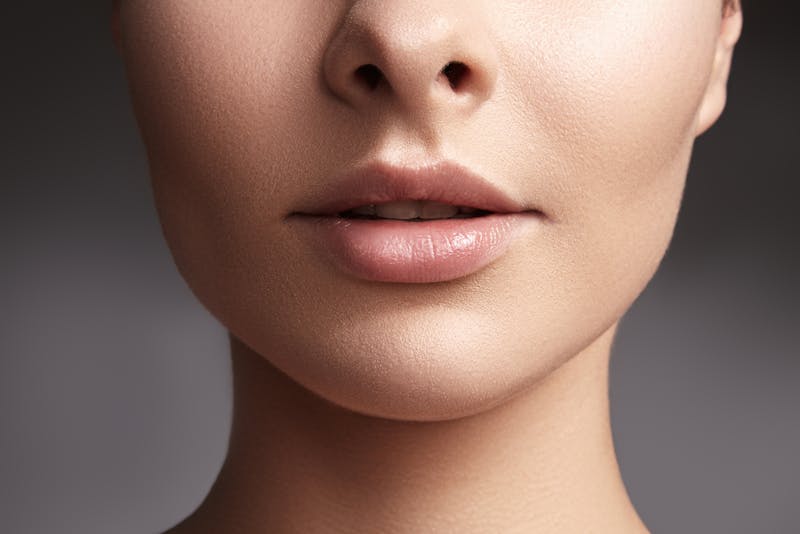 womans lower face