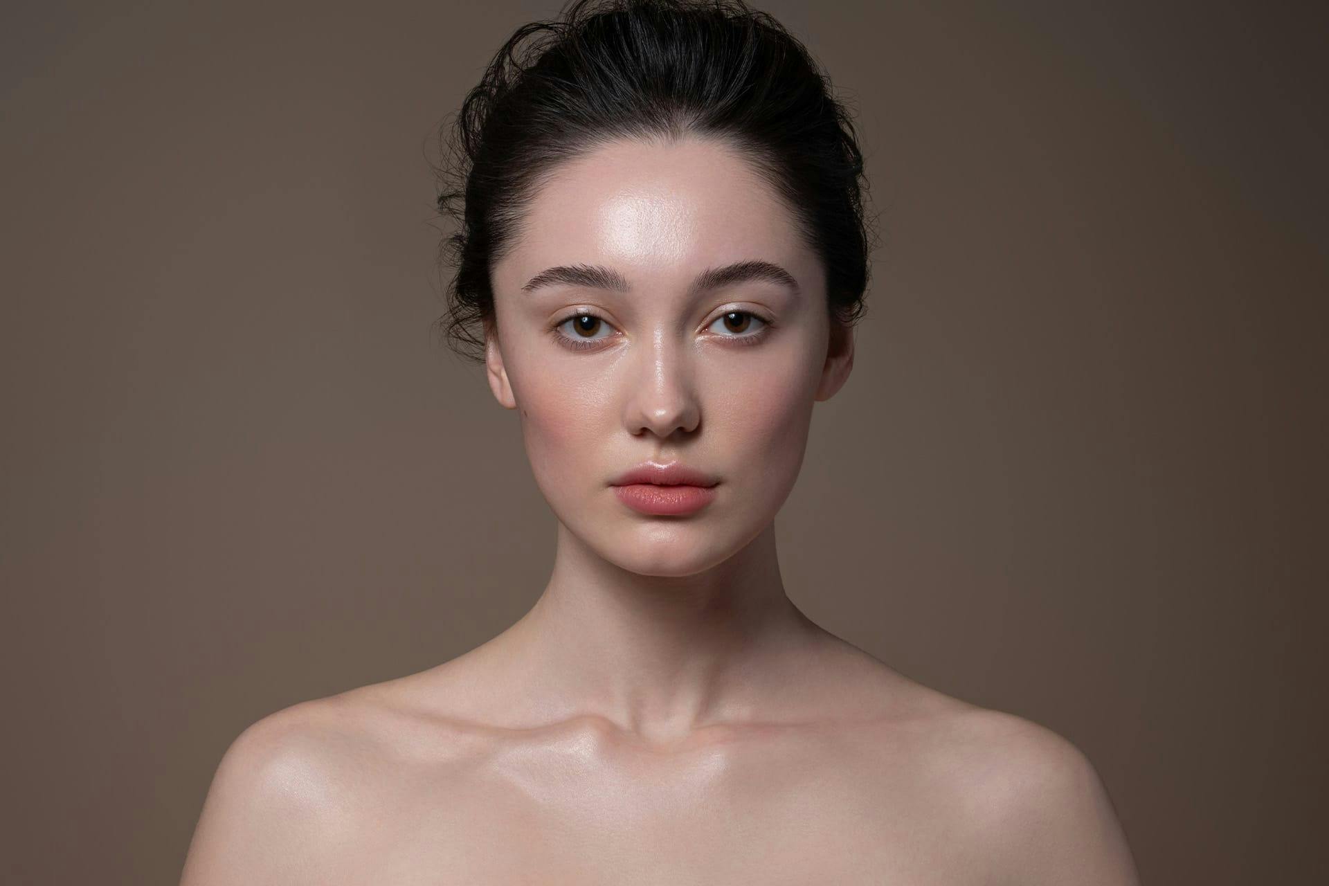 Woman with bare shoulders