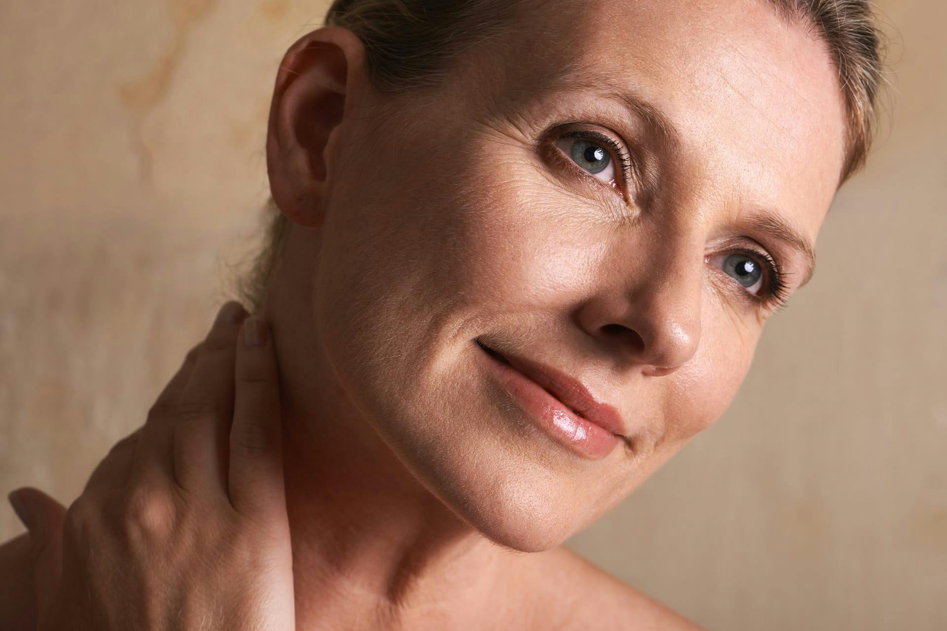 Woman smiling