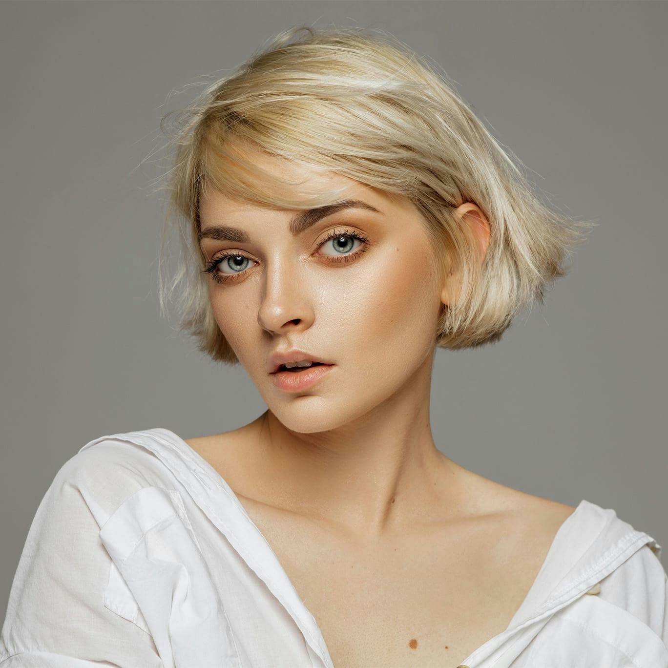 Woman white shirt