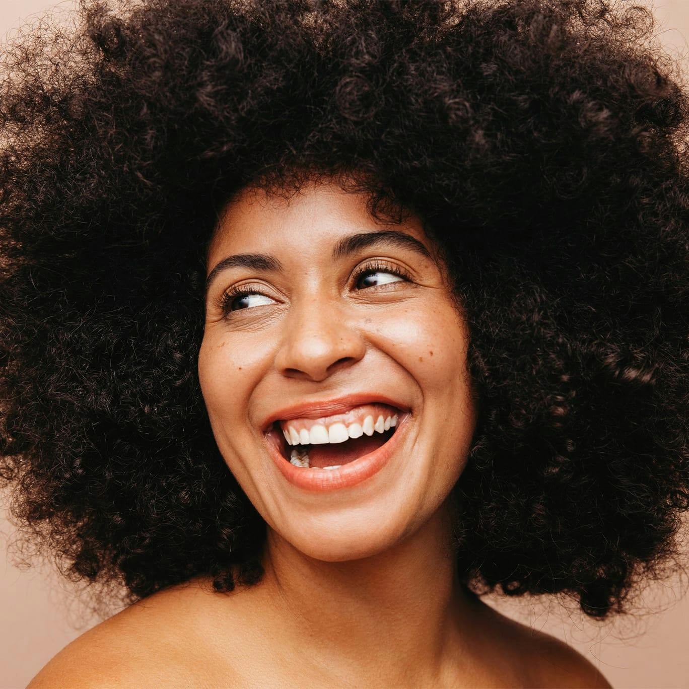 Woman laughing