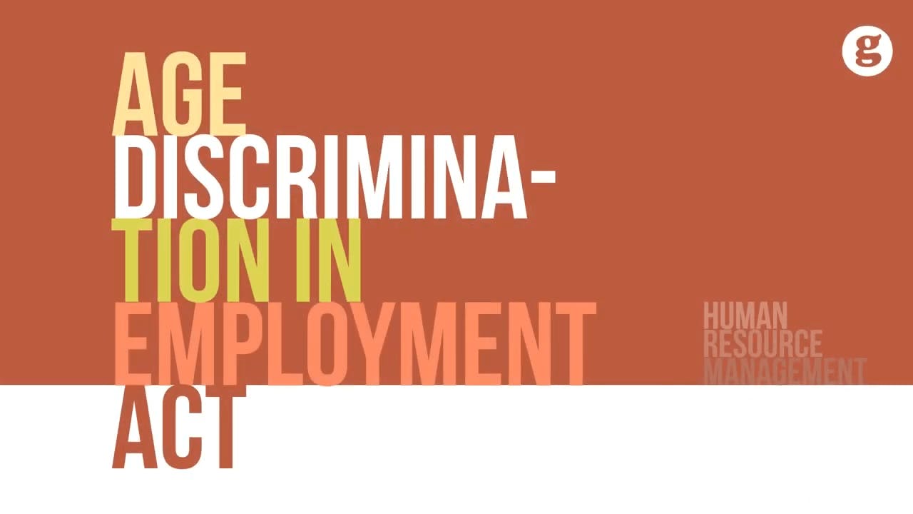 age discrimination in employment act video