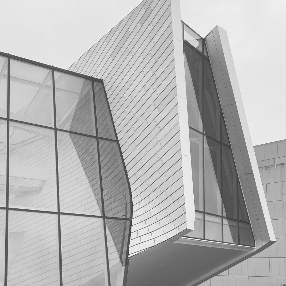 greyed out picture of side of building