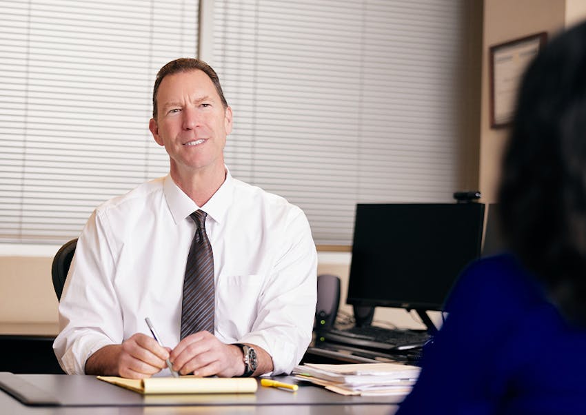 Douglas N. Silverstein with client