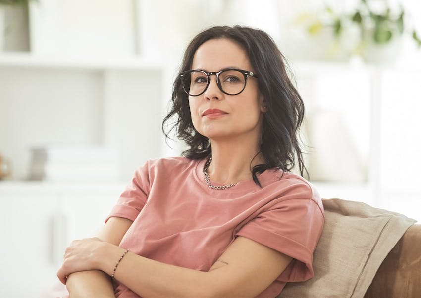 woman with arms crossed