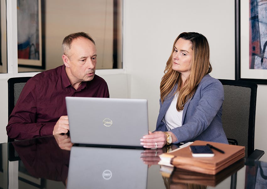 Lauren Morrison with client