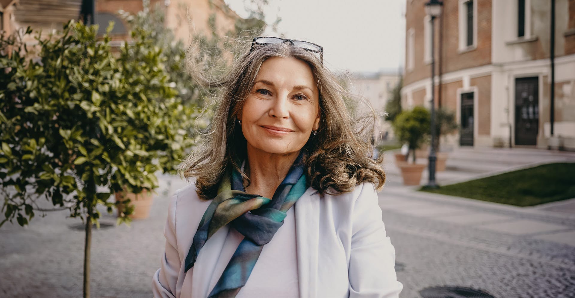 woman smiling