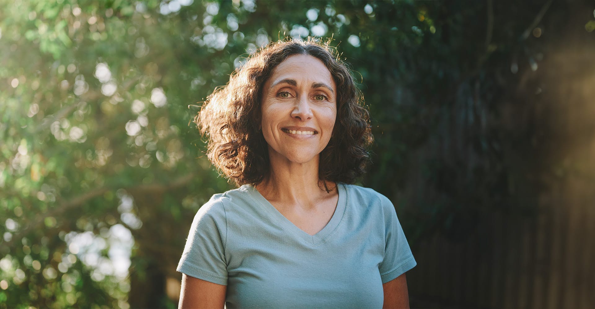 woman smiling