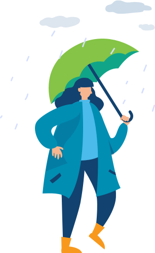 Lady with umbrella