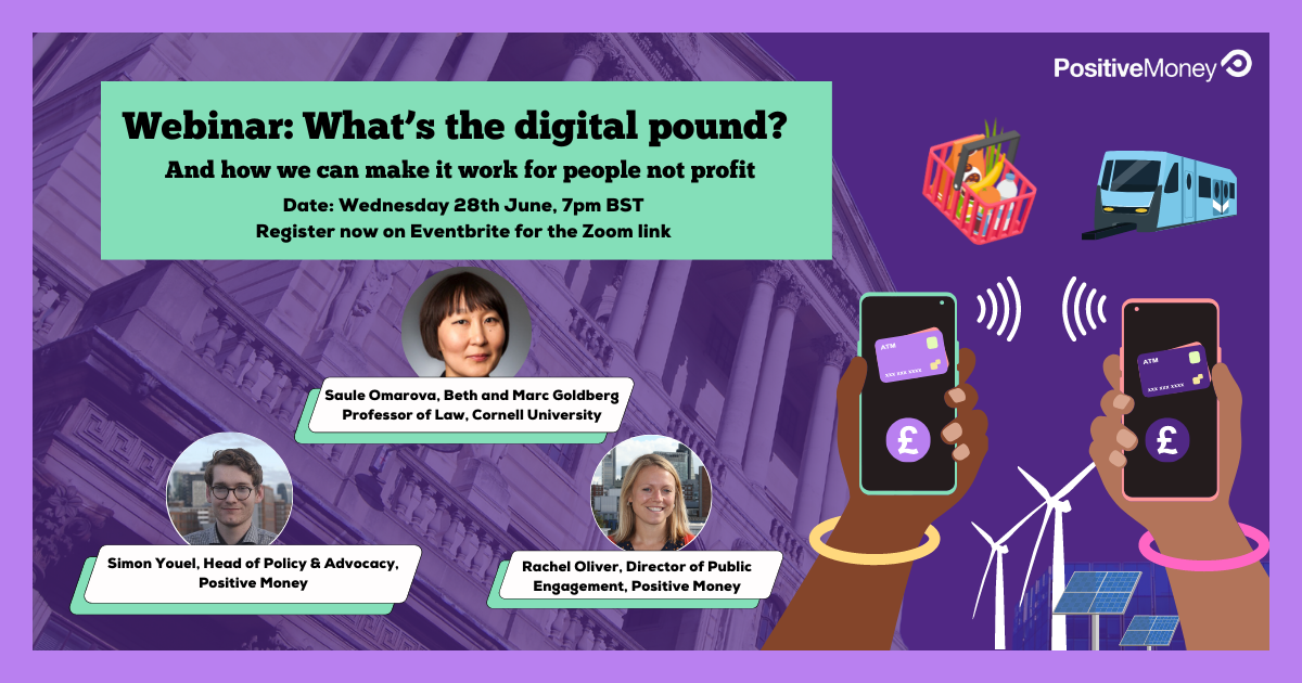 What’s the digital pound? and how we can make it work for people not profit