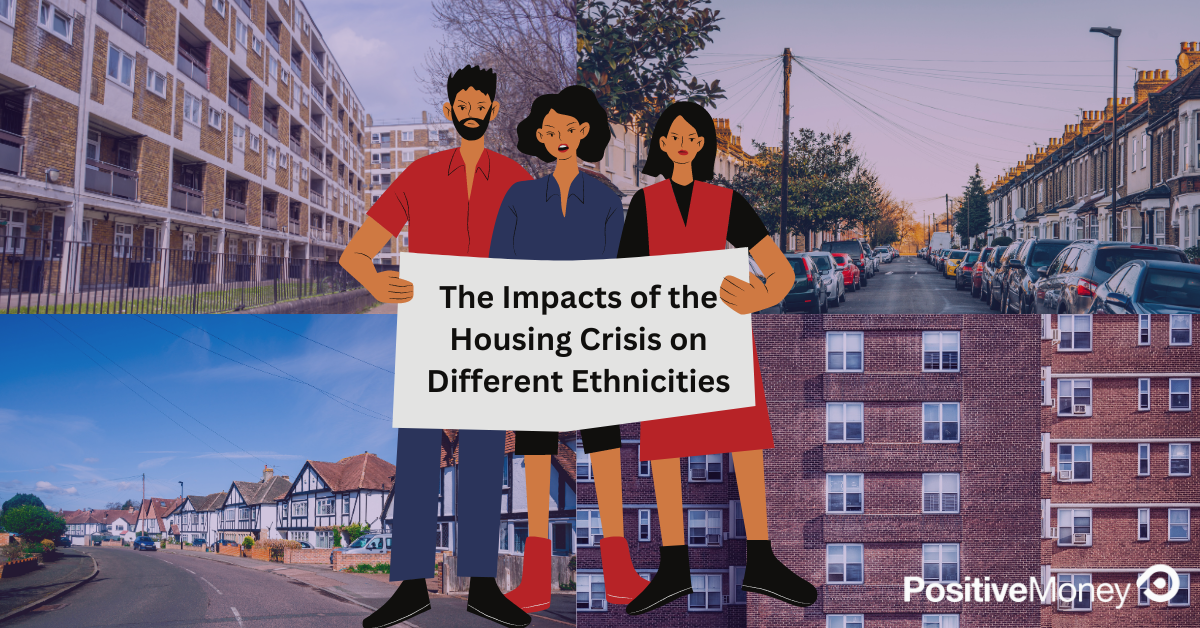 How does the housing crisis affect different ethnic groups in London?