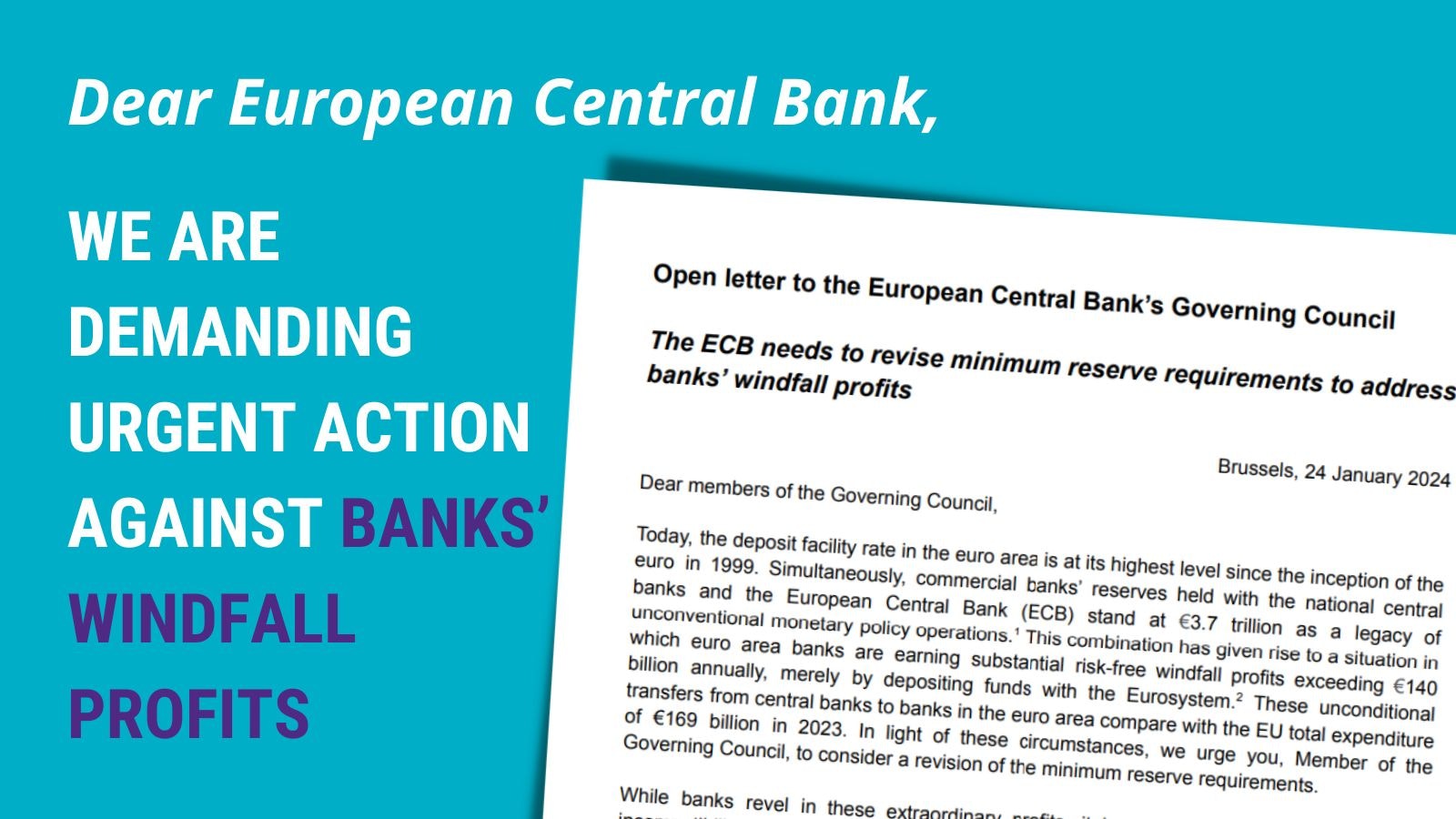 Banks are making billions while people struggle – the ECB needs to act
