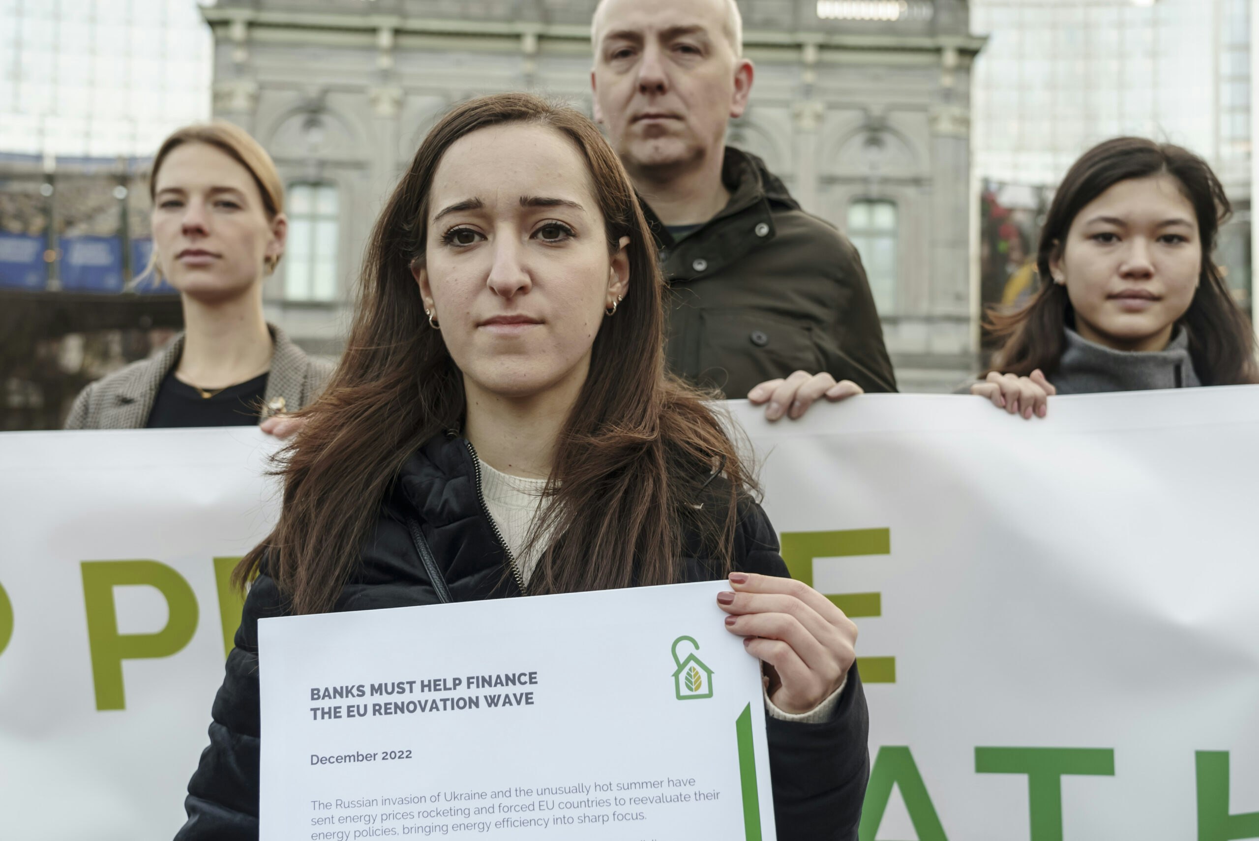 Help people heat homes! Our demonstration at the European Parliament