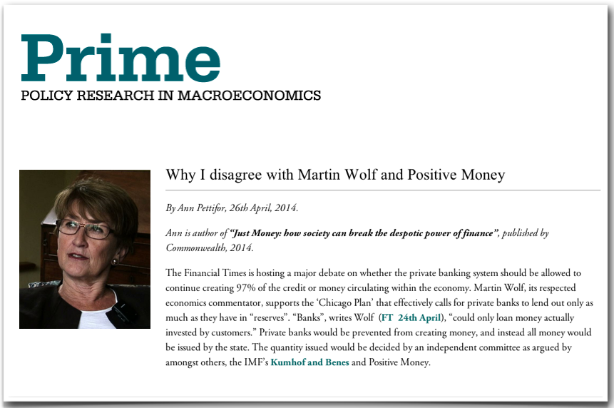 PositiveMoney - Post