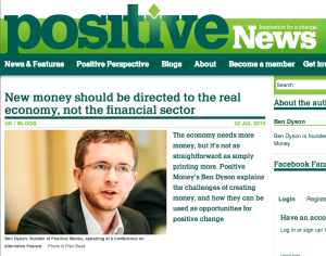 PositiveMoney - Post