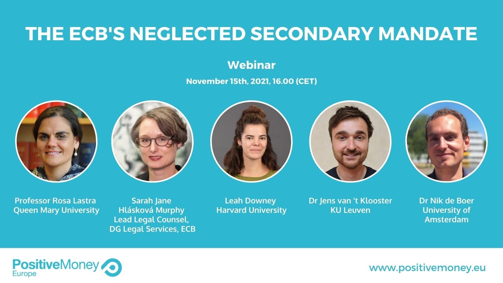 Webinar: The ECB’s Neglected Secondary Mandate (Video)