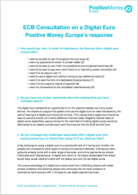 PositiveMoney - Post